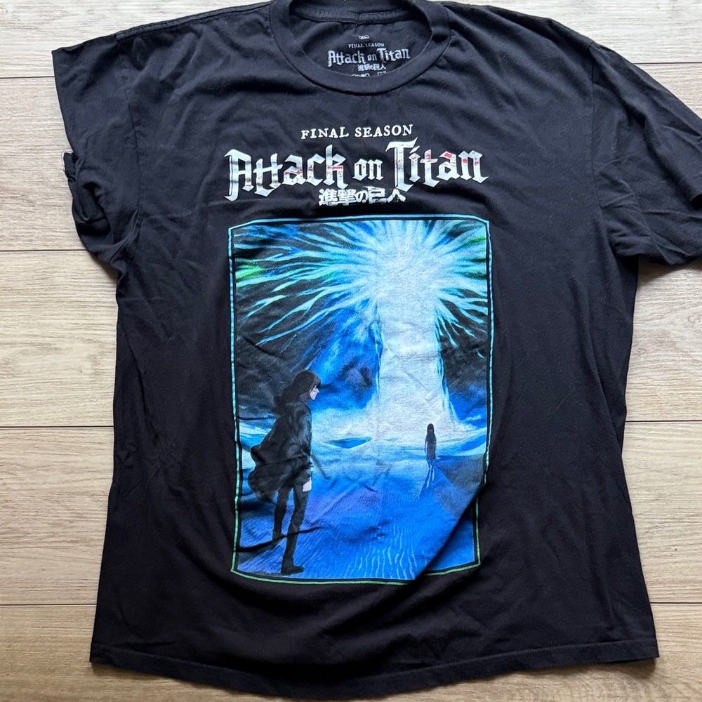 Attack on Titan Black Graphic T-Shirt